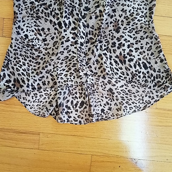 Sans Souci animal print blouse sz small - Picture 3 of 3